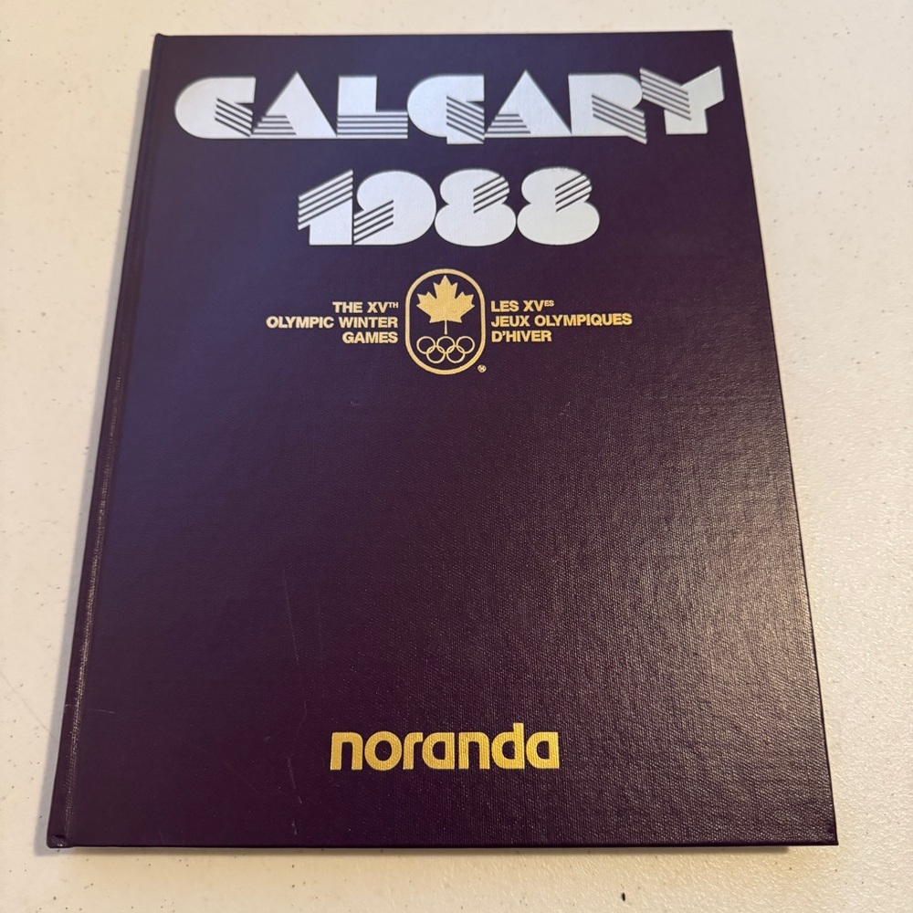 Calgary Alberta Canada 1988 The XVth Olympic Winter Games Vintage Book Noranda